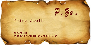 Prinz Zsolt névjegykártya